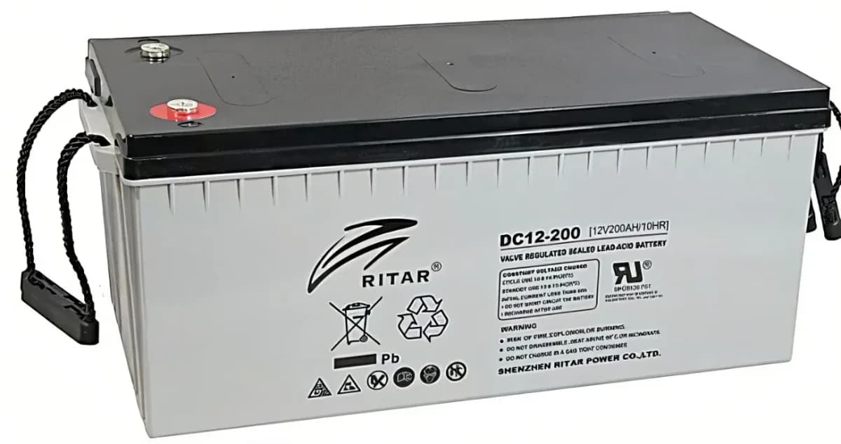 Batterie AGM 200Ah 12V VRLA disponible au Sénégal – NRJSOLAIRE