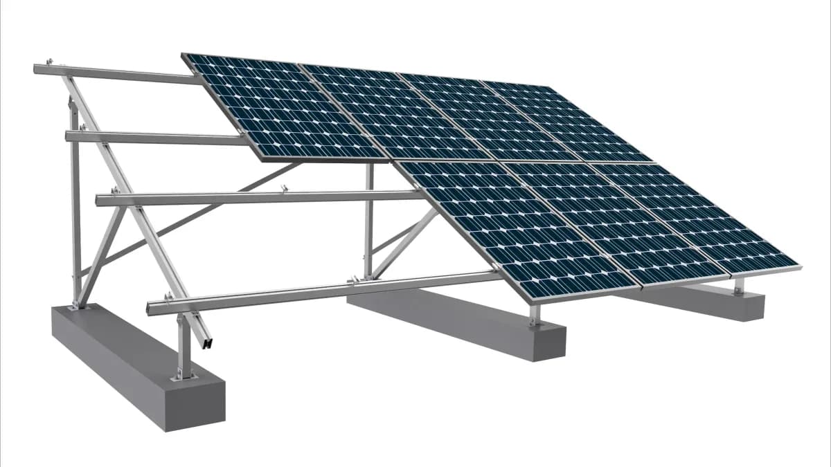 Structure Aluminium Fixation 10 Panneaux disponible au Sénégal – NRJSOLAIRE
