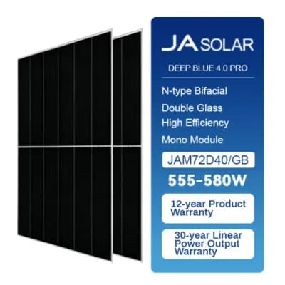 Panneau Solaire JA Solar 580Wc TOPCon disponible au Sénégal – NRJSOLAIRE