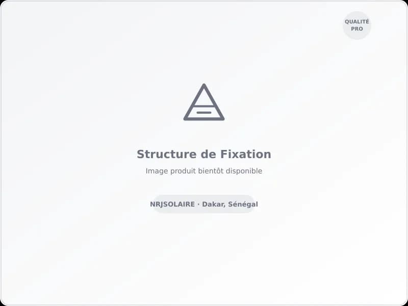 Structure Toiture Inclinée 2 Panneaux disponible au Sénégal – NRJSOLAIRE