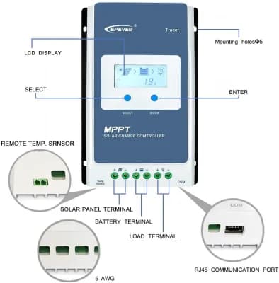 Régulateur MPPT EPsolar 40A 12/24/48V disponible au Sénégal – NRJSOLAIRE