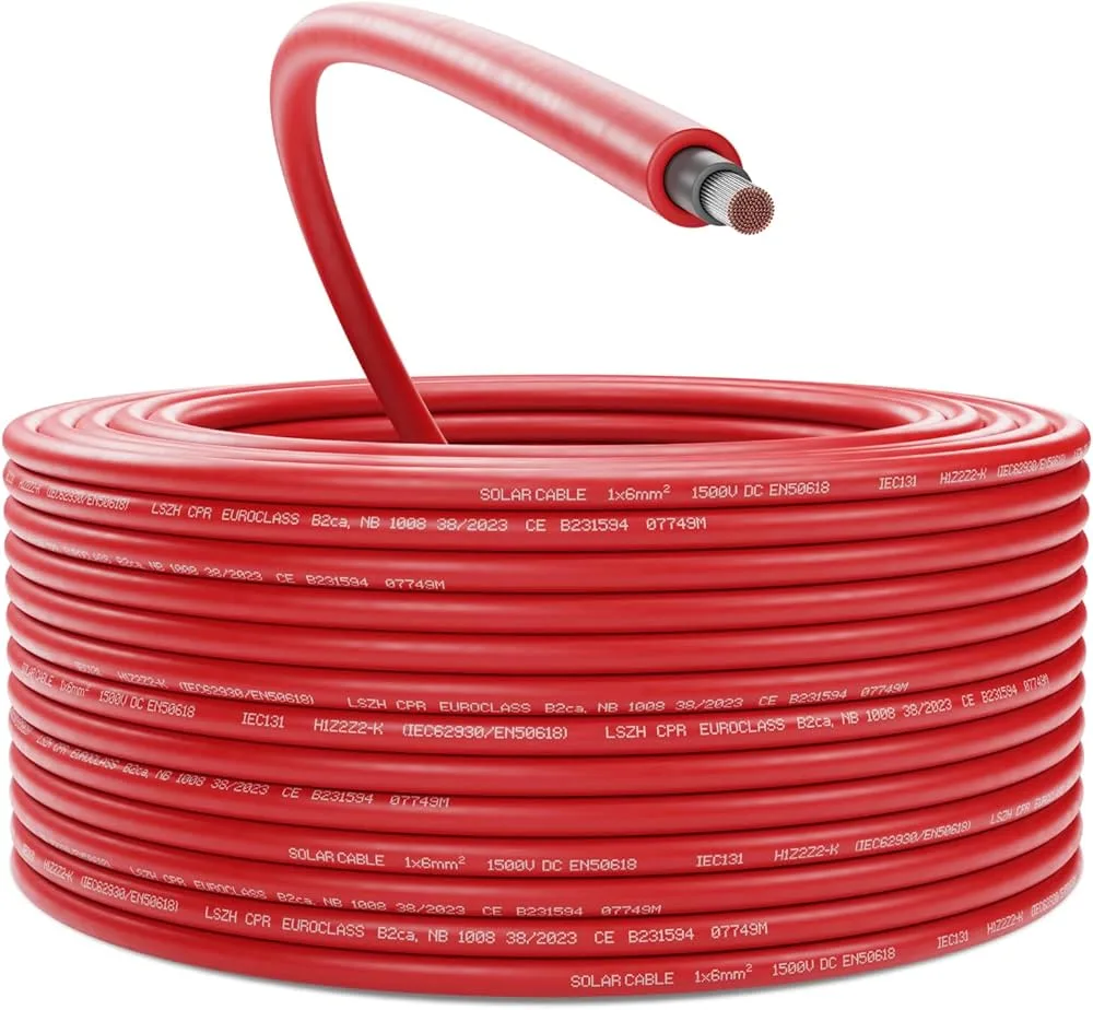 Câble DC Solaire 6mm² Rouge 100m | NRJSOLAIRE Sénégal