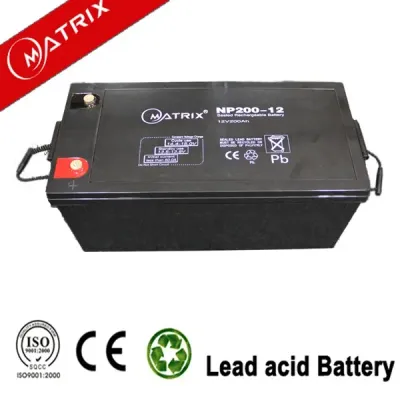Batterie AGM Narada 200Ah 12V VRLA | NRJSOLAIRE Sénégal